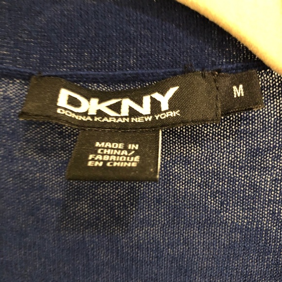 REDUCED ! DKNY silk/cashmere long cardigan indigo - Picture 5 of 6